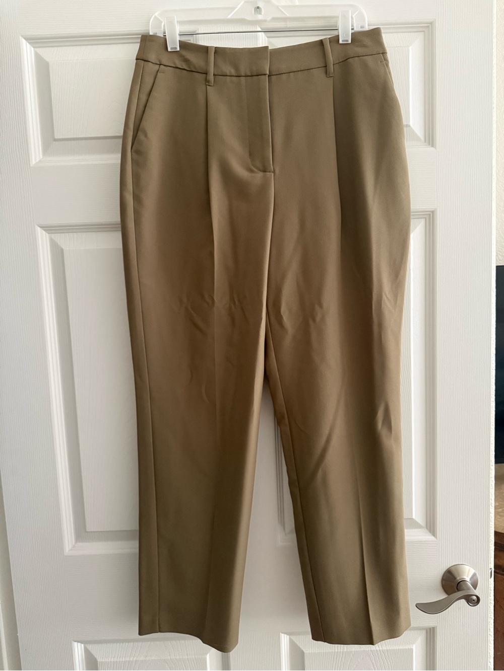 Nine West Khaki-Tone Tailored Trousers